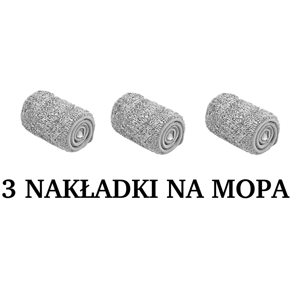 Nowoczesny mop płaski z wiadrem dwukomorowym i wyciskaniem