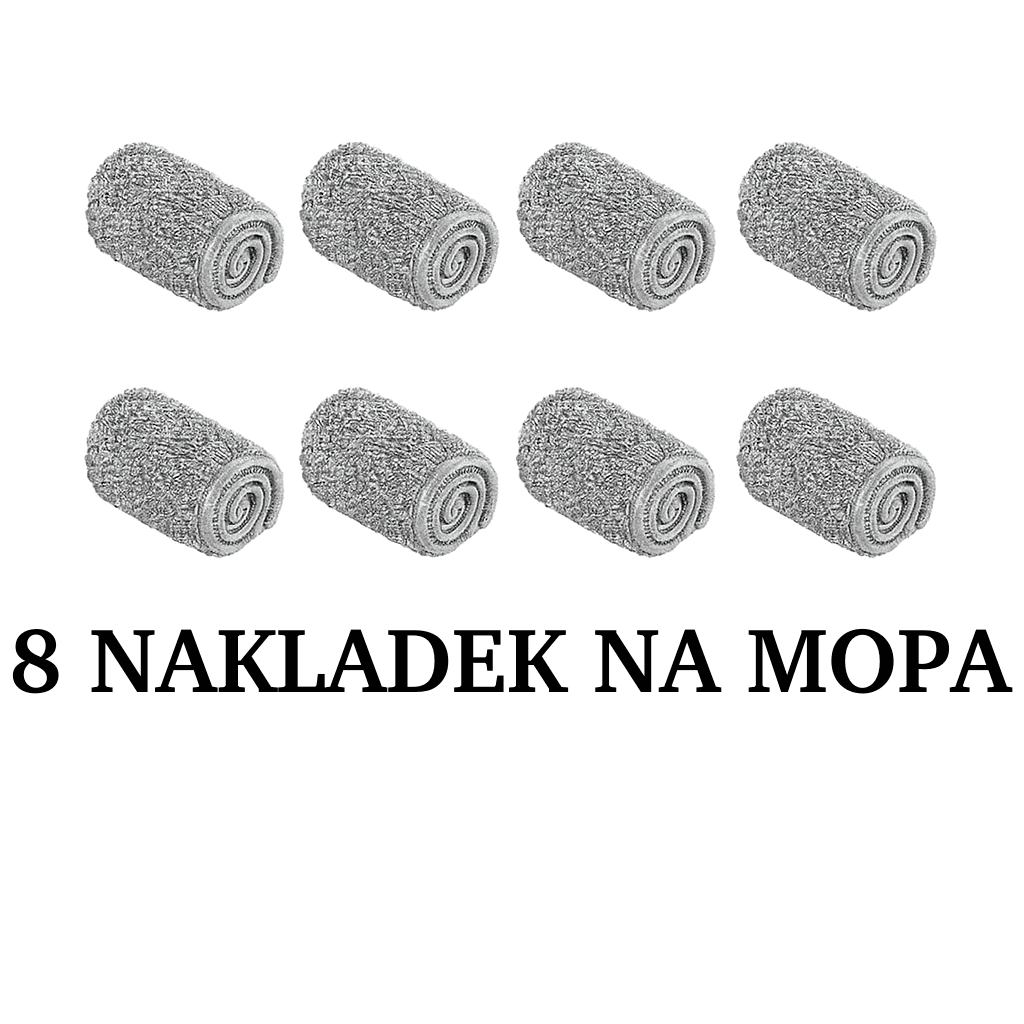 Nowoczesny mop płaski z wiadrem dwukomorowym i wyciskaniem