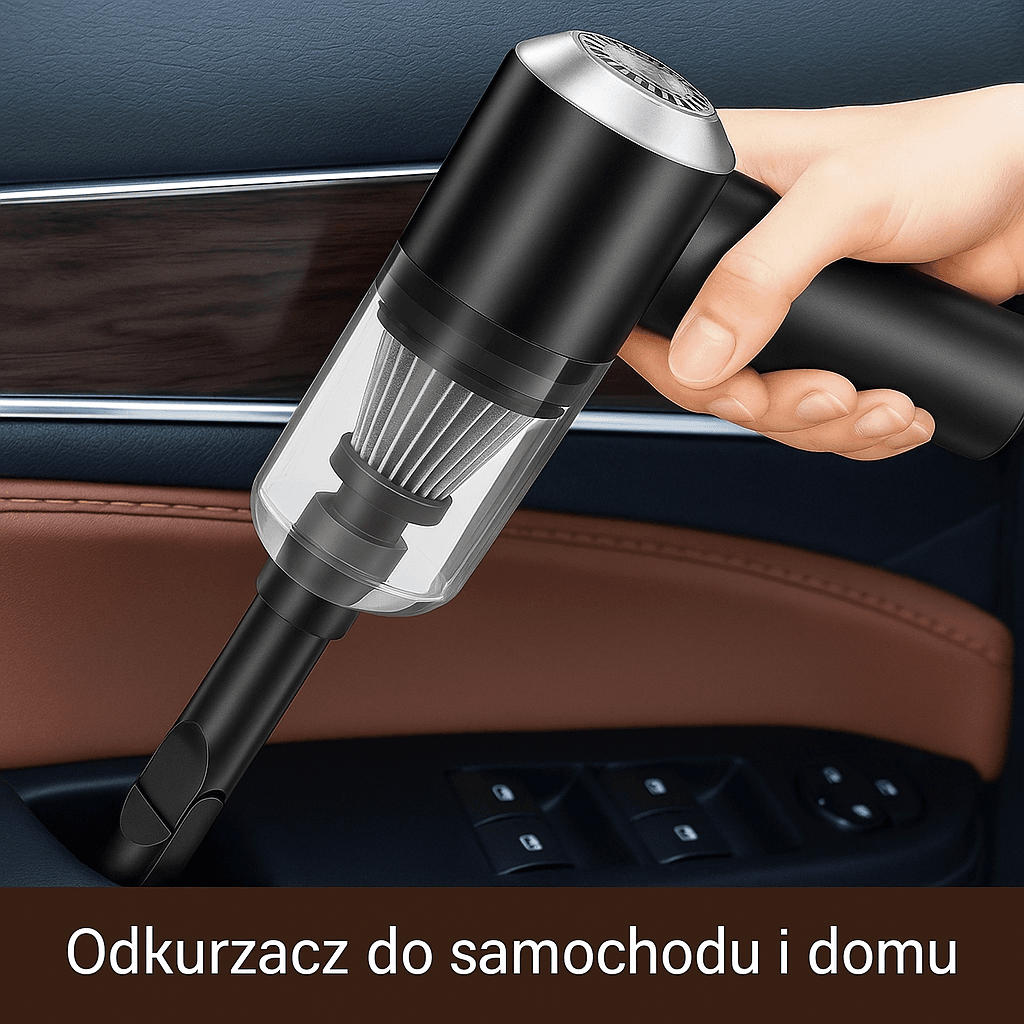 Mini odkurzacz 9000Pa – mocne czyszczenie zawsze pod ręką