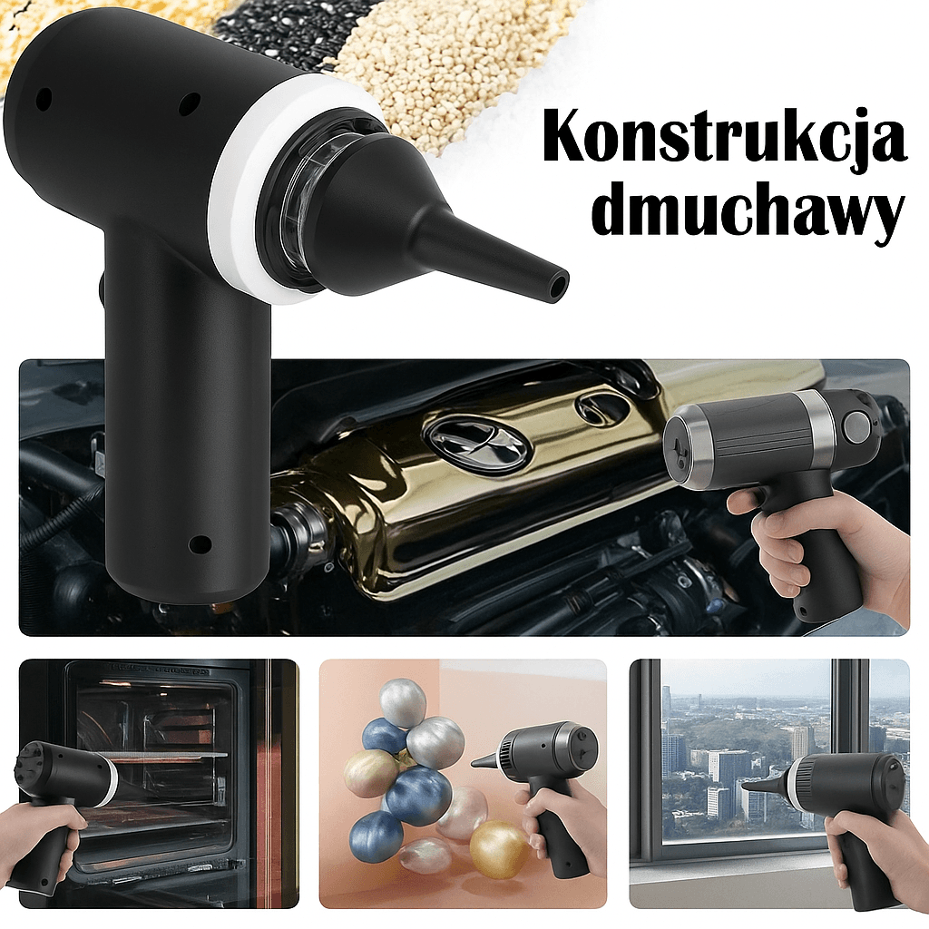 Mini odkurzacz 9000Pa – mocne czyszczenie zawsze pod ręką