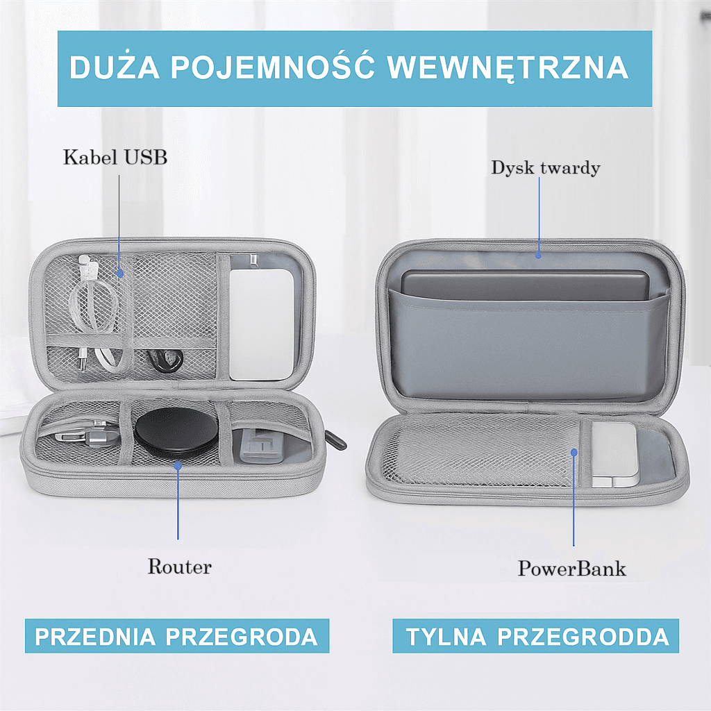 Torba podróżna na kable i akcesoria